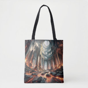 Streams of Lava Tote Bag