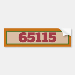 Street Address Red Italian Tiles Bumper Sticker