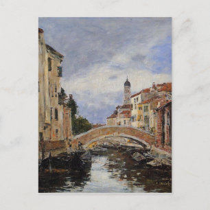 Street, Antibes by Eugene Boudin Postcard