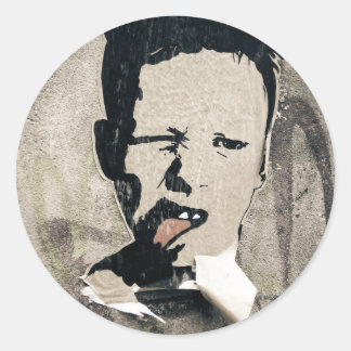 street art 2 classic round sticker