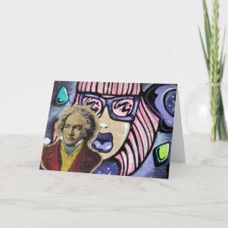 street art beethoven card