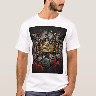 Street Art Crown Graphic Tee - Concrete Crown