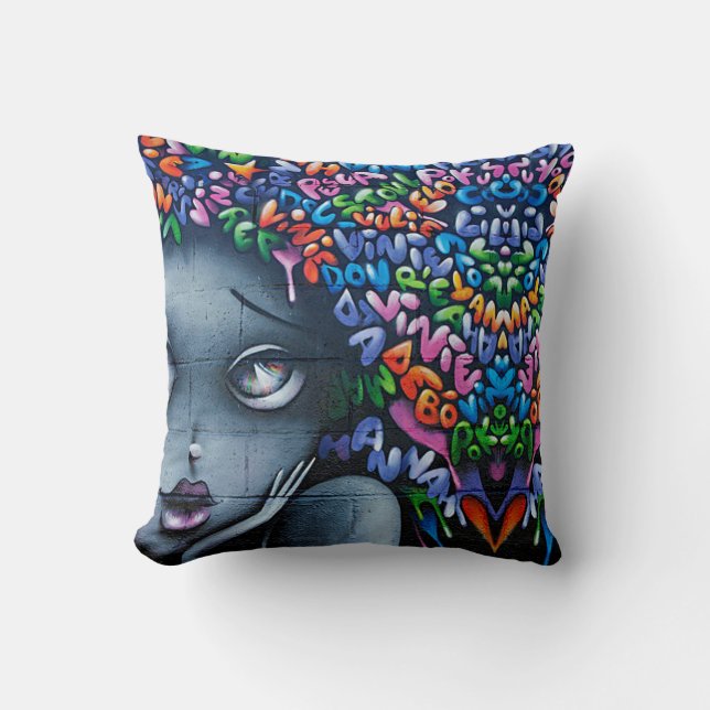 Street Art Cushion (Front)