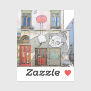 Street Art Door Greeting Card