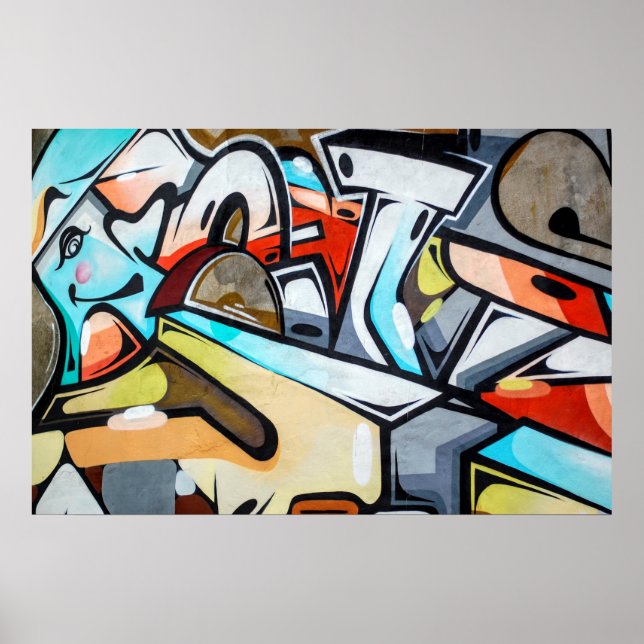 Street Art  / Graffiti  photo Poster (Front)