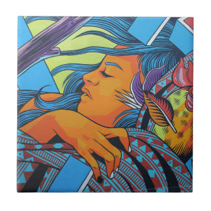 Street Art London Colours Graffiti Tile