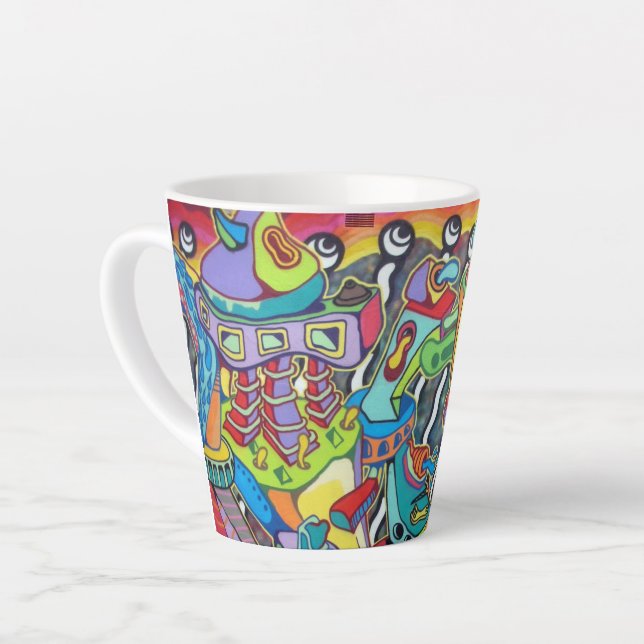 Street art / Mural Latte Mug (Left Angle)