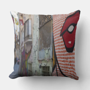 Street art on Calle de la Libertad street Cushion