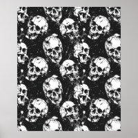 Street Art Skull Poster Design A26