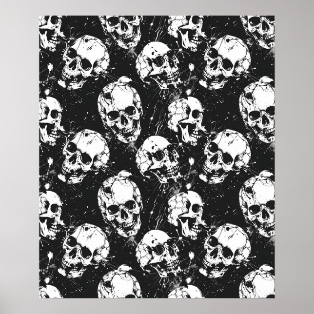Street Art Skull Poster Design A26 (Front)