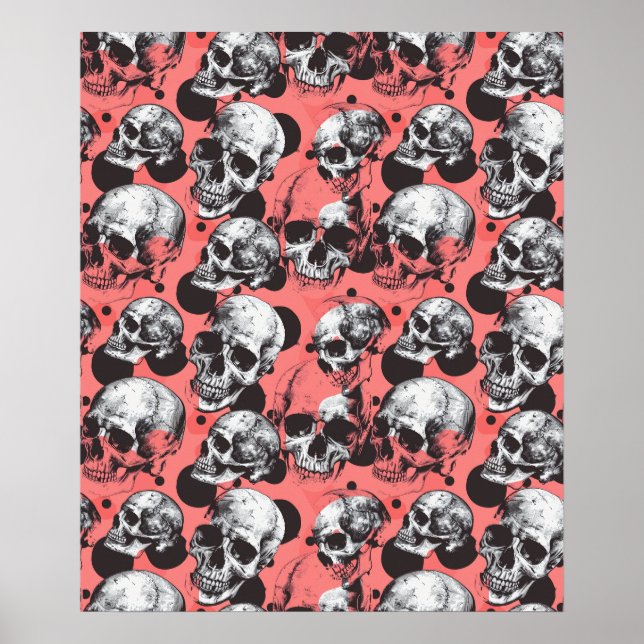 Street Art Skull Poster Design A30 (Front)