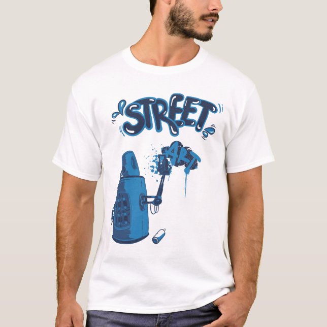Street Art Spray Bottle T-Shirt (Front)