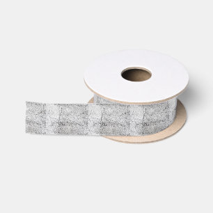 Street asphalt cracks texture satin ribbon