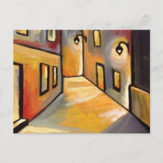 STREET AT NIGHT POSTCARD