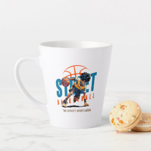 Street Basketball   Latte Mug