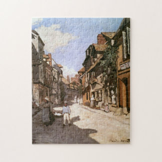 Street Bavolle Honfleur Claude Monet Fine Art Jigsaw Puzzle
