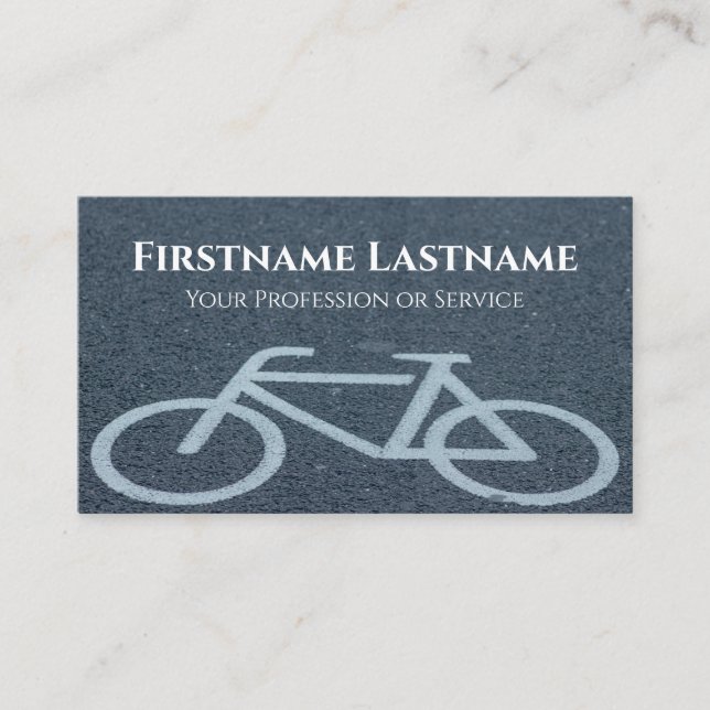 Street Bike for Bicycle Repair Shops Bike Repair Business Card (Front)