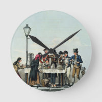 Street Breakfast engraved by G.Hunt, 1825 (engravi