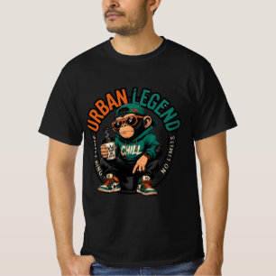 Street Chill Vibe Crew Monkey T-Shirt