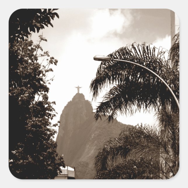 Street Christ Square Sticker (Front)