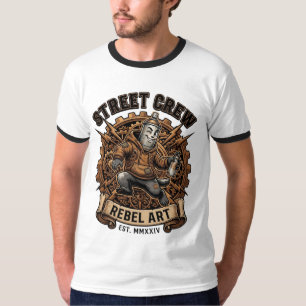 Street Crew Rebel Art Mechanic Bear T-Shirt