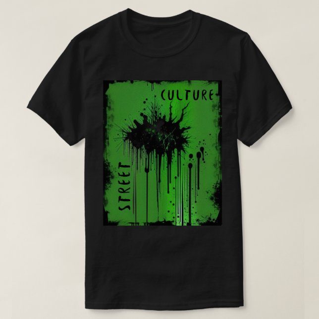 Street Culture Grunge Style T-Shirt (Design Front)