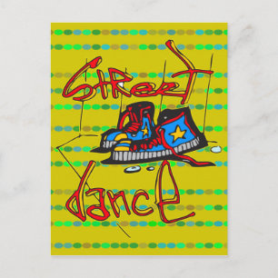 Street Dance and Shoes Postcard