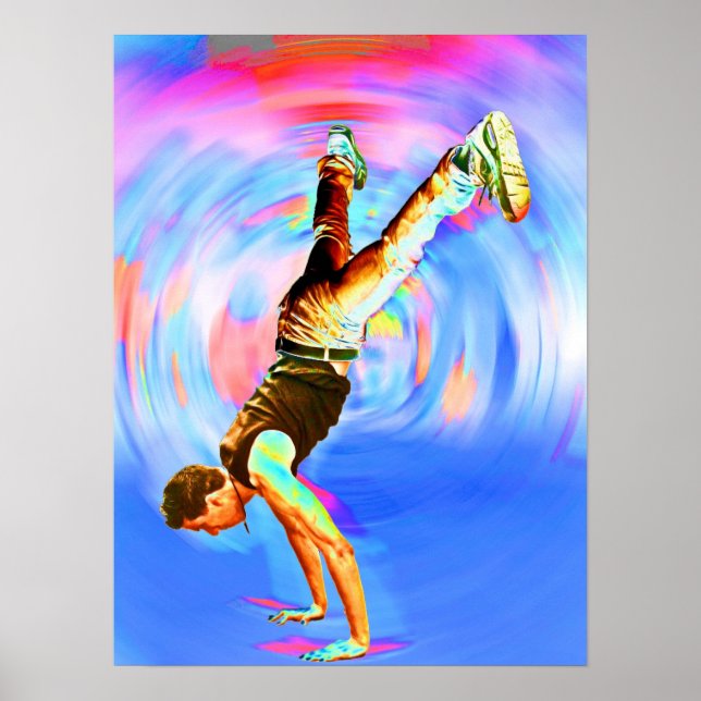Street Dancing, Blues/Reds (3), No-Sil't Poster (Front)