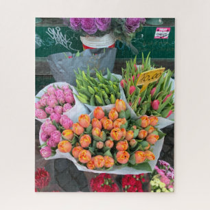 Street Flower Vendor, Rome Italy Jigsaw Puzzle