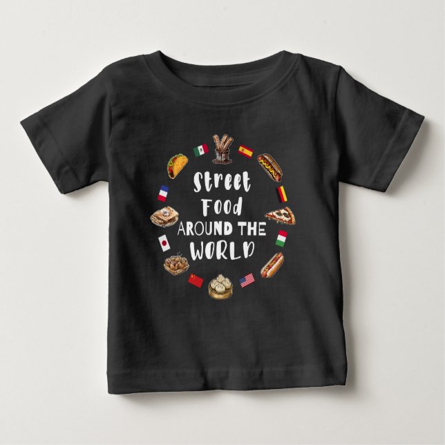 Street food around the world baby T-Shirt (Front)