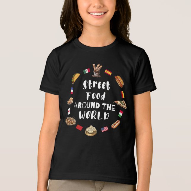 Street food around the world Tri-Blend shirt (Front)