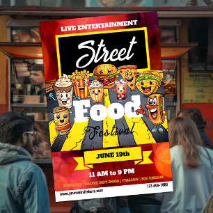 Street Food Festival   Food Truck Flyer
