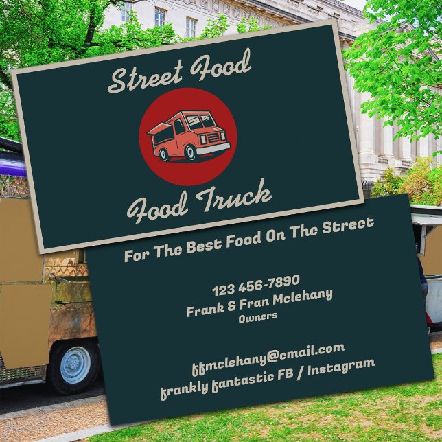 Street Food Food Truck Business Card (Creator Uploaded)