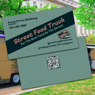 Street Food Food Truck Business Card