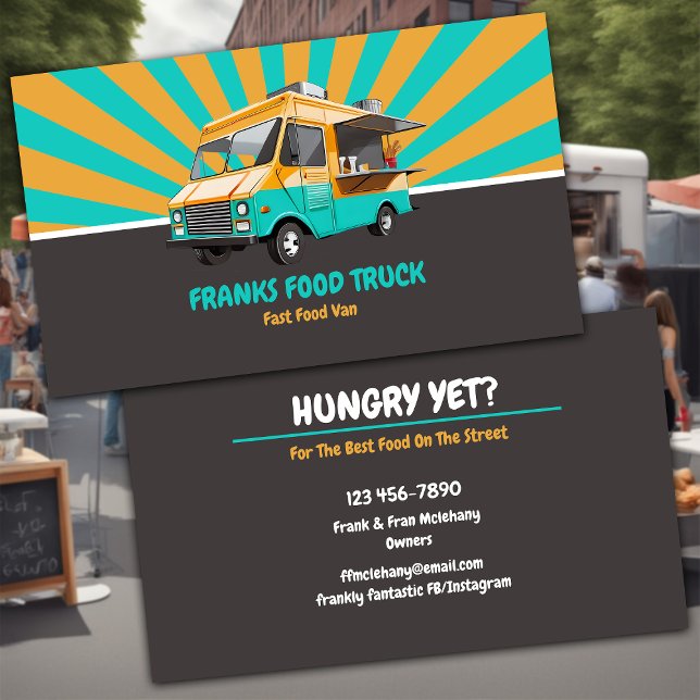Street Food Food Truck Business Card (Creator Uploaded)