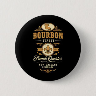 Street French Quarter New Orleans Louisiana 6 Cm Round Badge