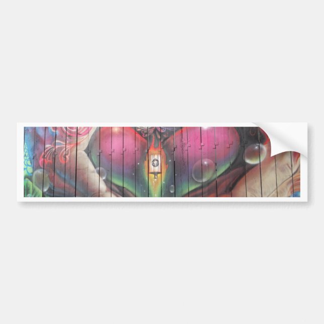 Street Garage Graffiti Bumper Sticker (Front)