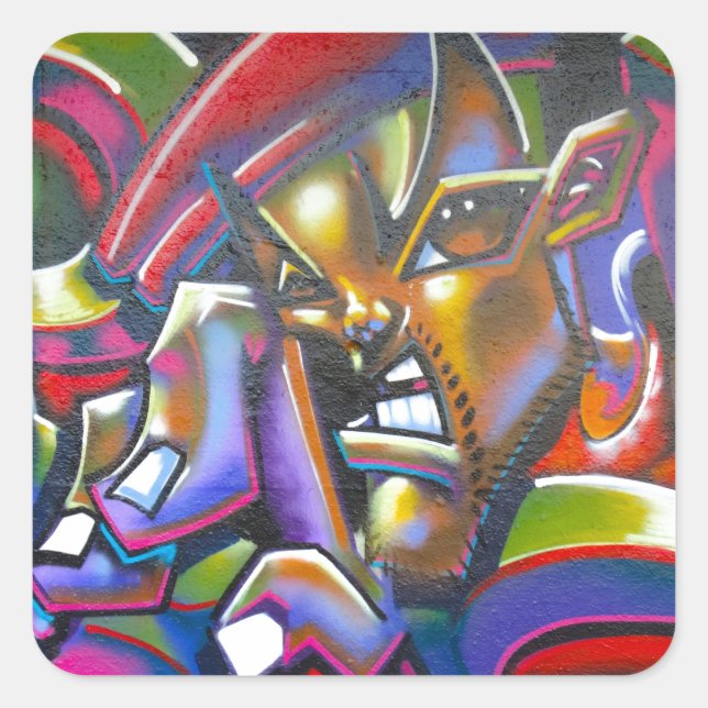 Street Graffiti Square Sticker (Front)