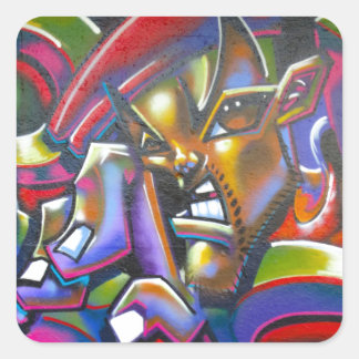 Street Graffiti Square Sticker