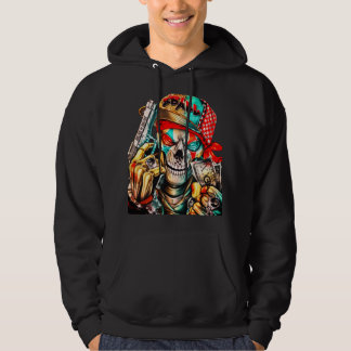 Street Hustle Skull Graphic - Urban King Edition Hoodie