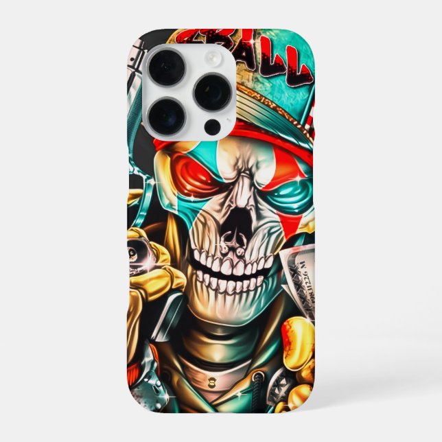 Street Hustle Urban King Premium Glossy Poster iPhone Case (Back)