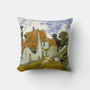Street in Auvers-sur-Oise Vincent  van Gogh    Cushion