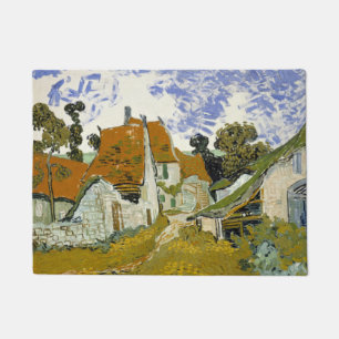 Street in Auvers-sur-Oise Vincent van Gogh Doormat