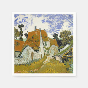 Street in Auvers-sur-Oise Vincent van Gogh Napkin