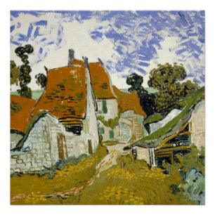 Street in Auvers-sur-Oise Vincent van Gogh Poster