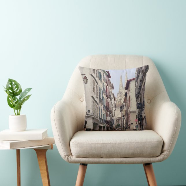 Street in Bayonne Cushion (Chair)