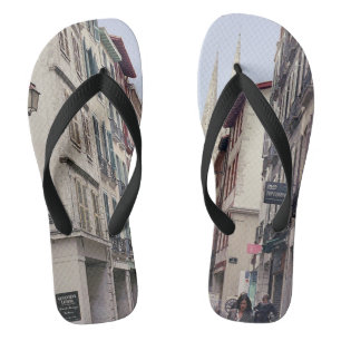Street in Bayonne Jandals