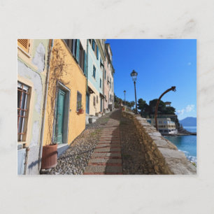 street in Bogliasco, Liguria, Italy Postcard