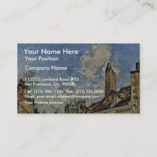Street In Nevers By Jongkind Johan Barthold (Best Business Card