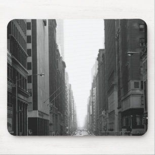 Street in NY city B&W Mouse Pad